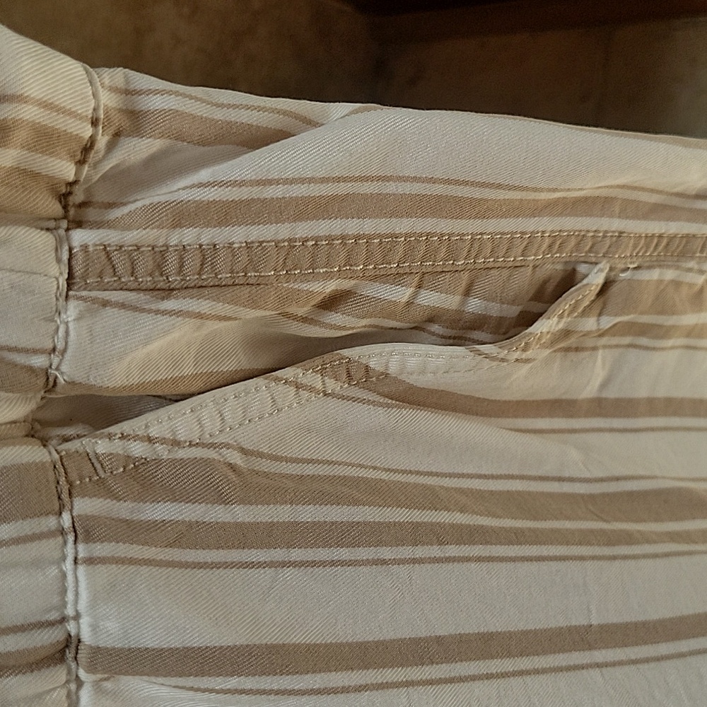 Loft Emory Drawstring Waist Striped Shorts S - Picture 7 of 9